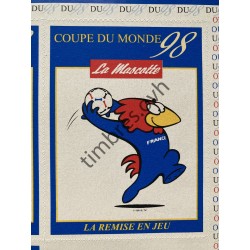 Feuillet souvenir coupe du monde 98 Footix