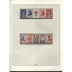 Timbres France de 1940 à 1951