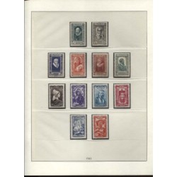 Timbres France de 1940 à 1951