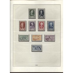 Timbres France de 1940 à 1951