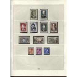 Timbres France de 1952 à 1963