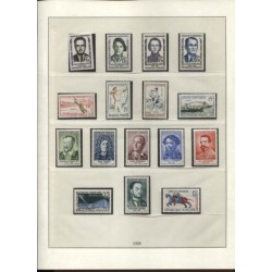 Timbres France de 1952 à 1963