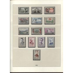 Timbres France de 1952 à 1963