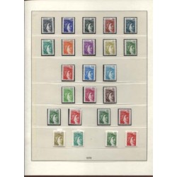 Timbres France de 1974 à 1980