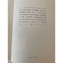 Les écrivains célèbres - 3 volumes - 1956