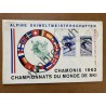 Enveloppe Championnats du monde de ski Chamonix 1962