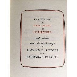 Collection des prix Nobel de littérature - 58 volumes