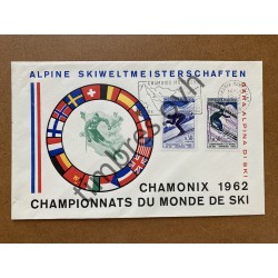 Enveloppe Championnats du monde de ski Chamonix 1962